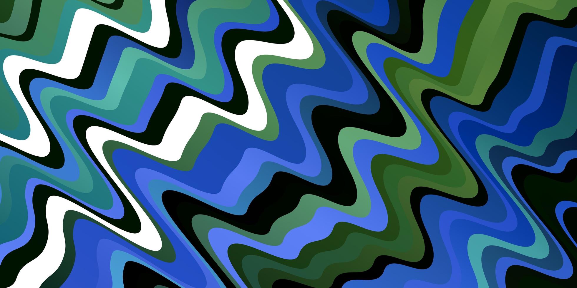 modèle vectoriel bleu clair, vert avec des lignes courbes.