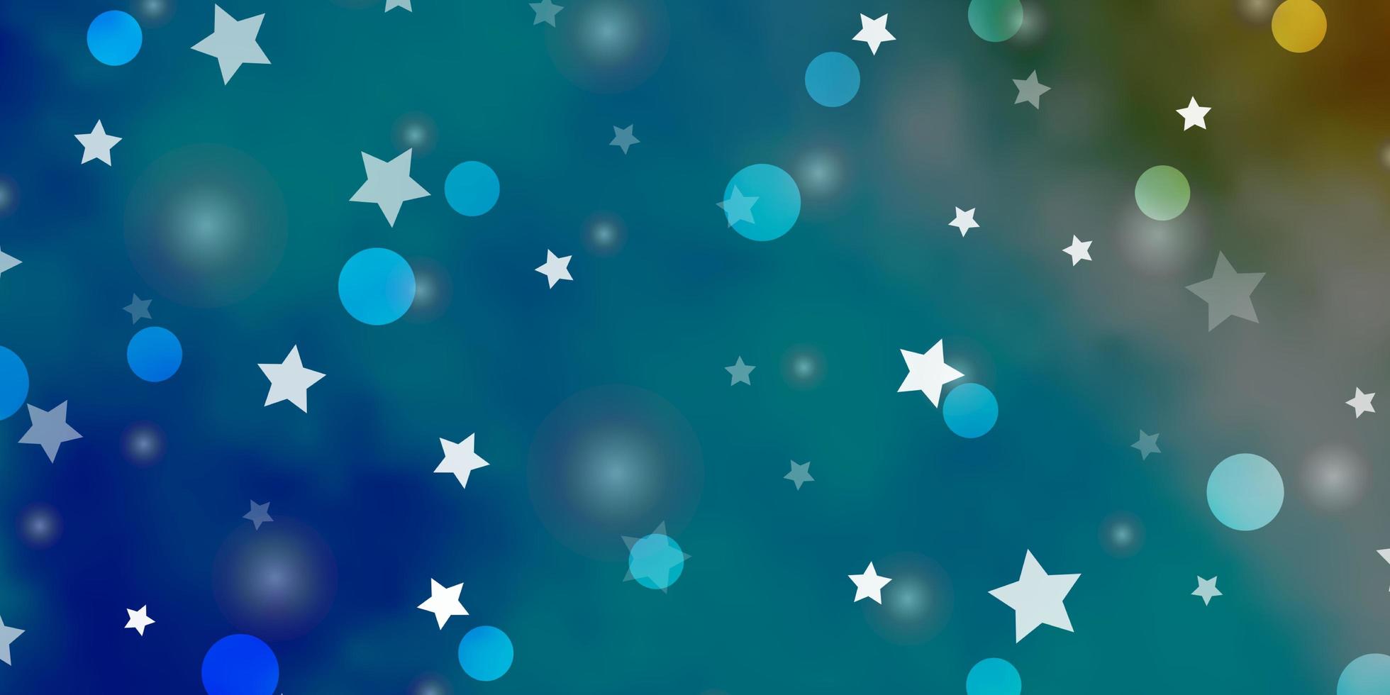 disposition de vecteur bleu clair avec des cercles, des étoiles.