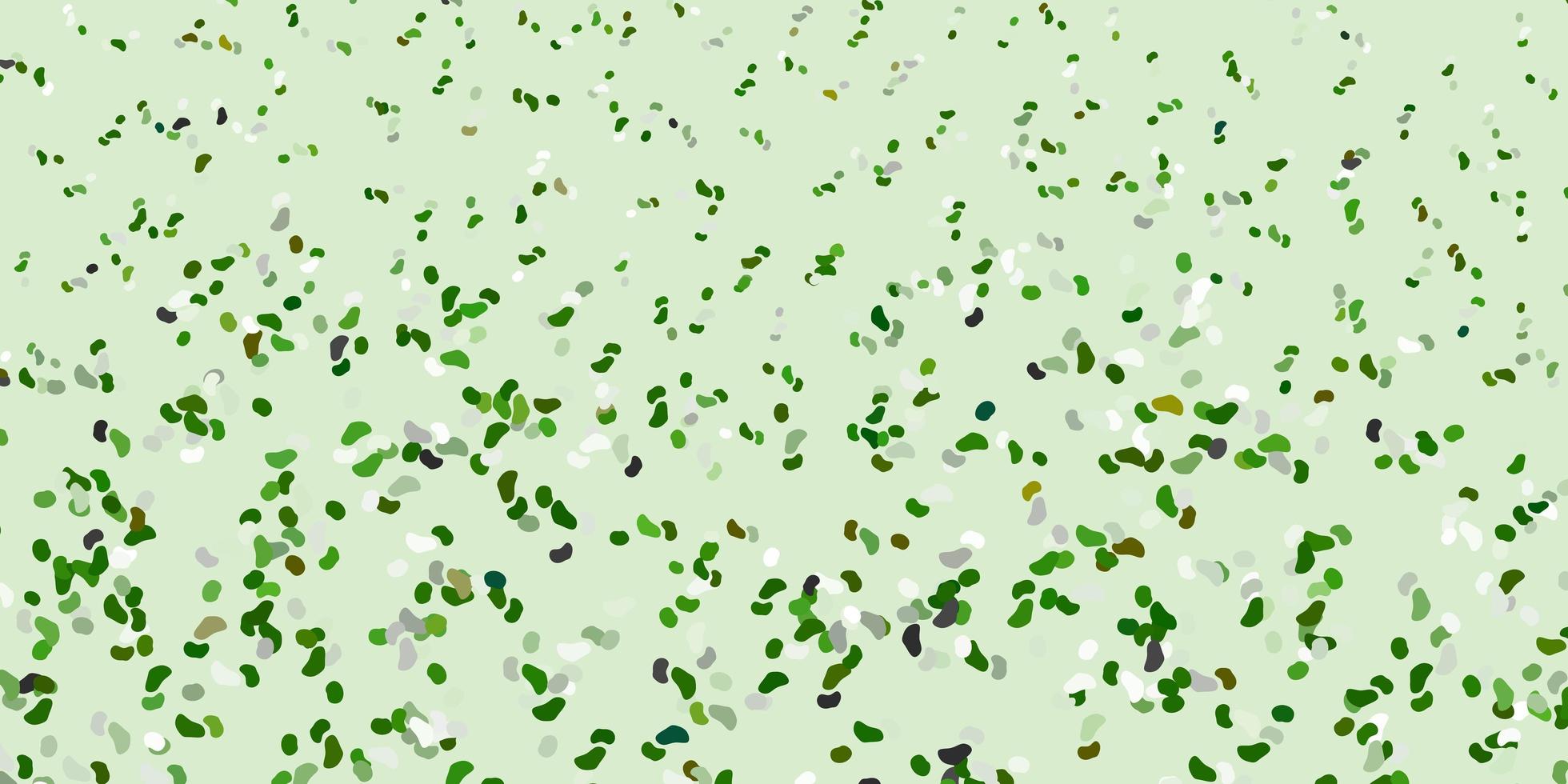 fond de vecteur vert clair avec des formes aléatoires.