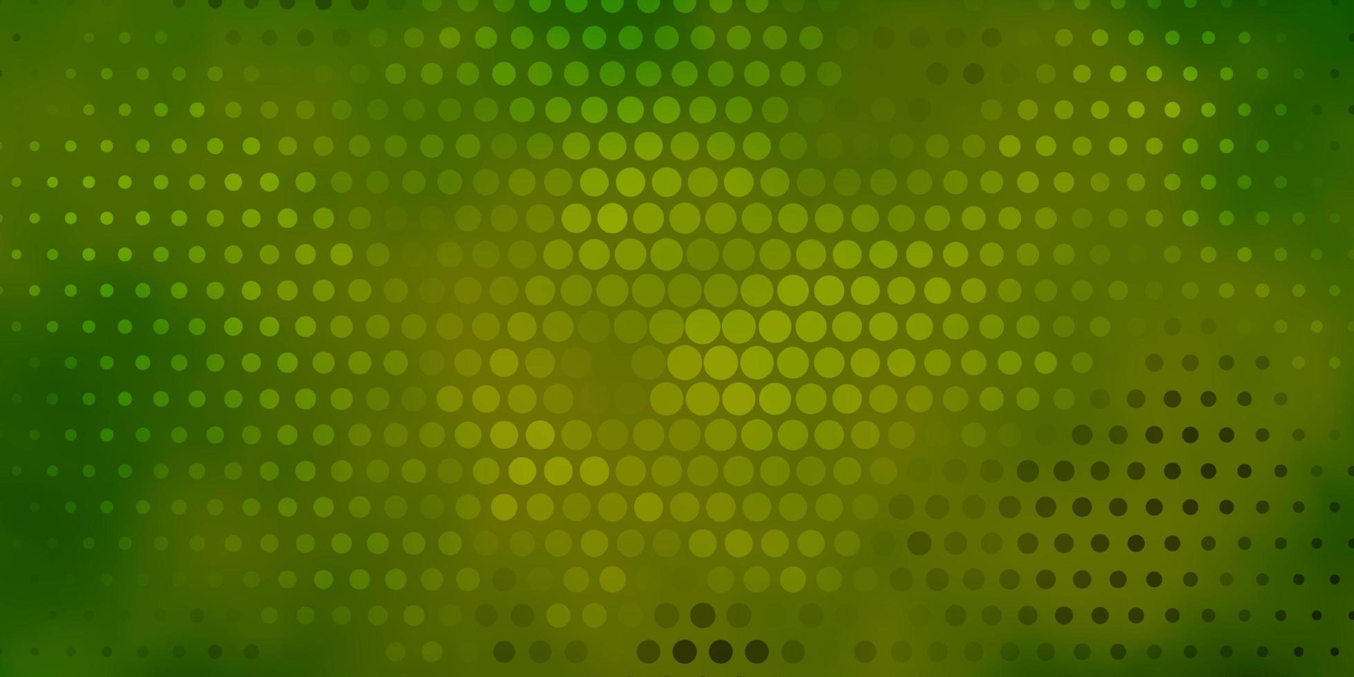 modèle vectoriel vert foncé, jaune avec des cercles.