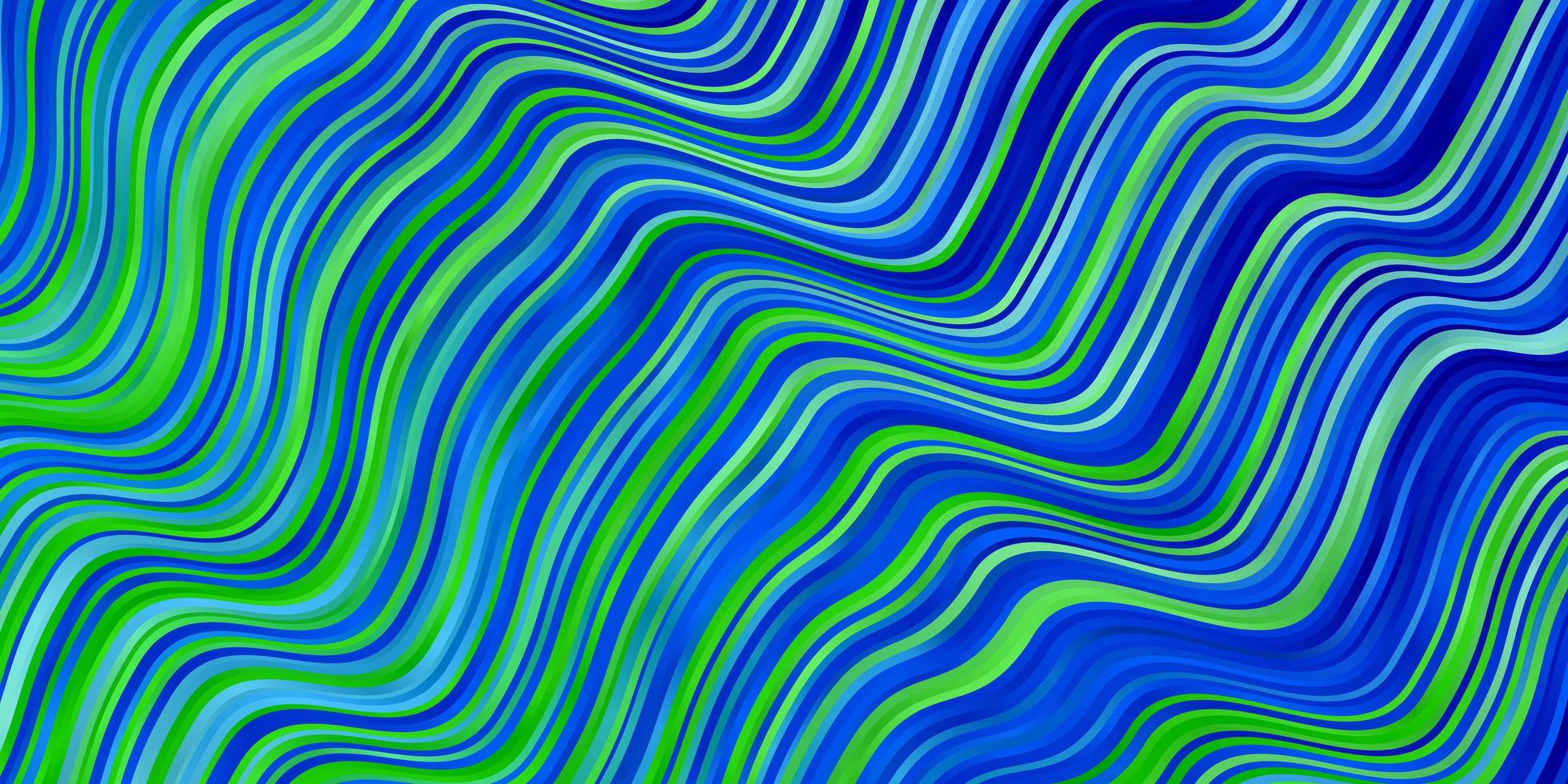 modèle vectoriel bleu clair, vert avec des lignes courbes.