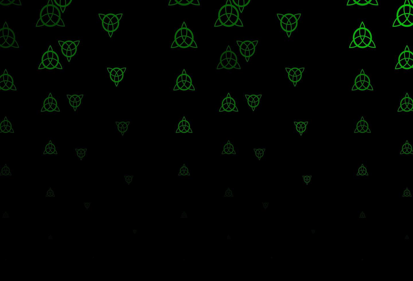 texture vecteur vert foncé avec des symboles de religion.