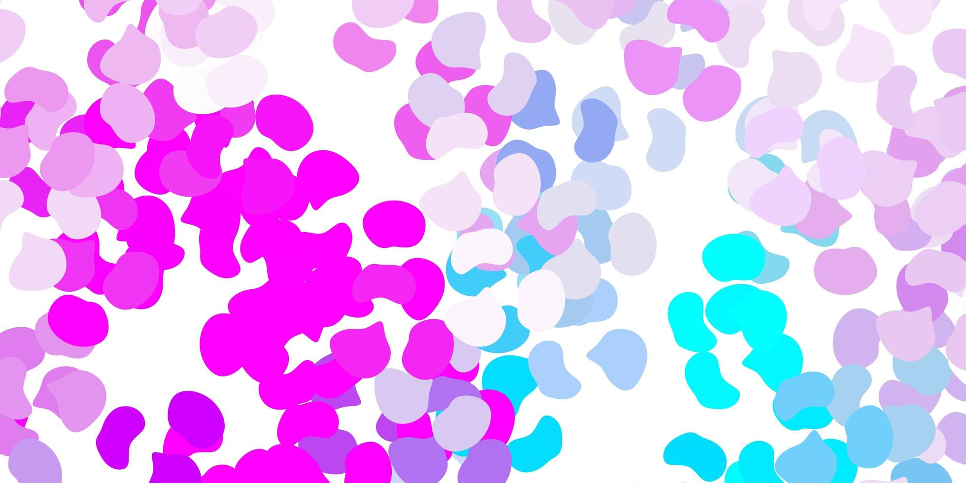texture de vecteur rose clair, bleu avec des formes de memphis