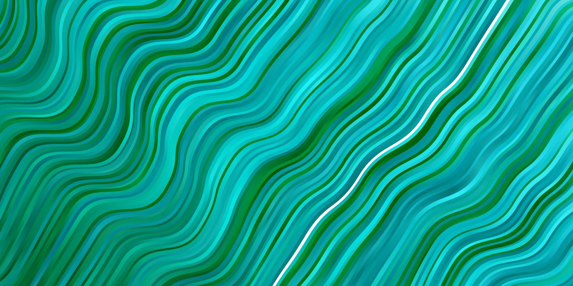 fond de vecteur bleu clair, vert avec des lignes courbes.