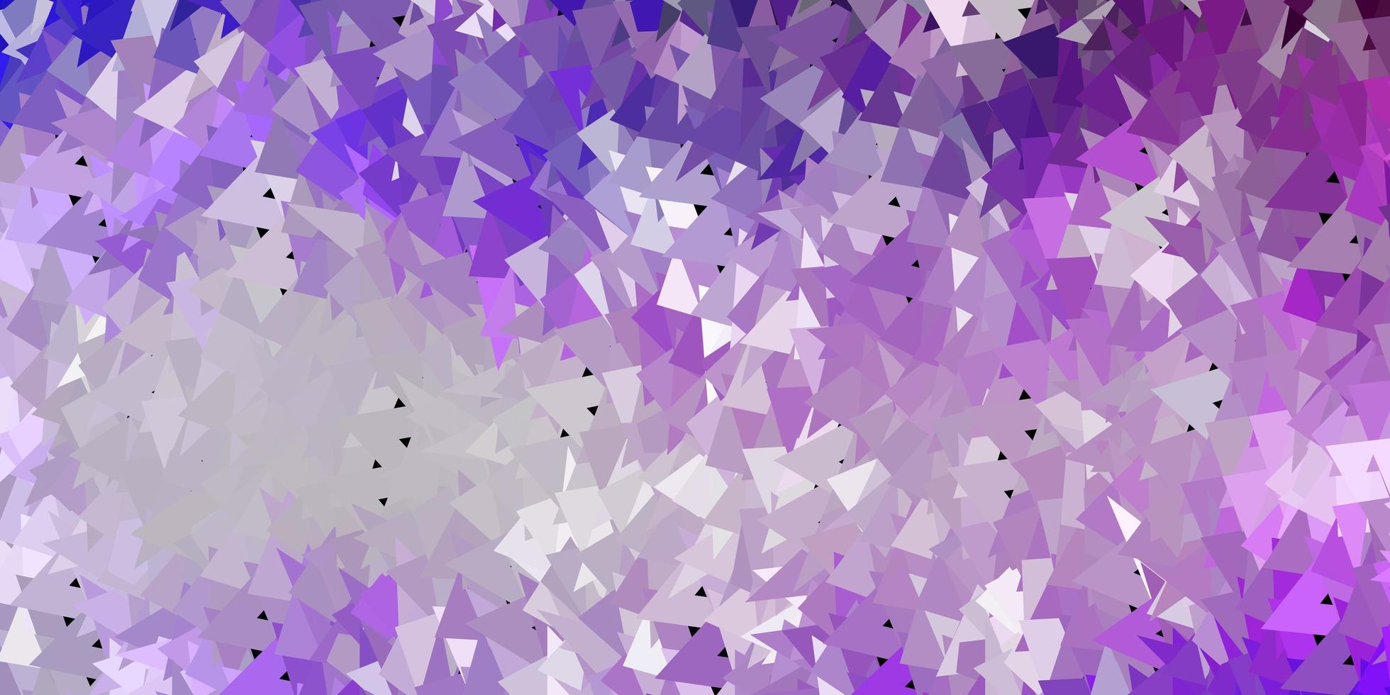 texture de triangle abstrait vecteur violet clair.