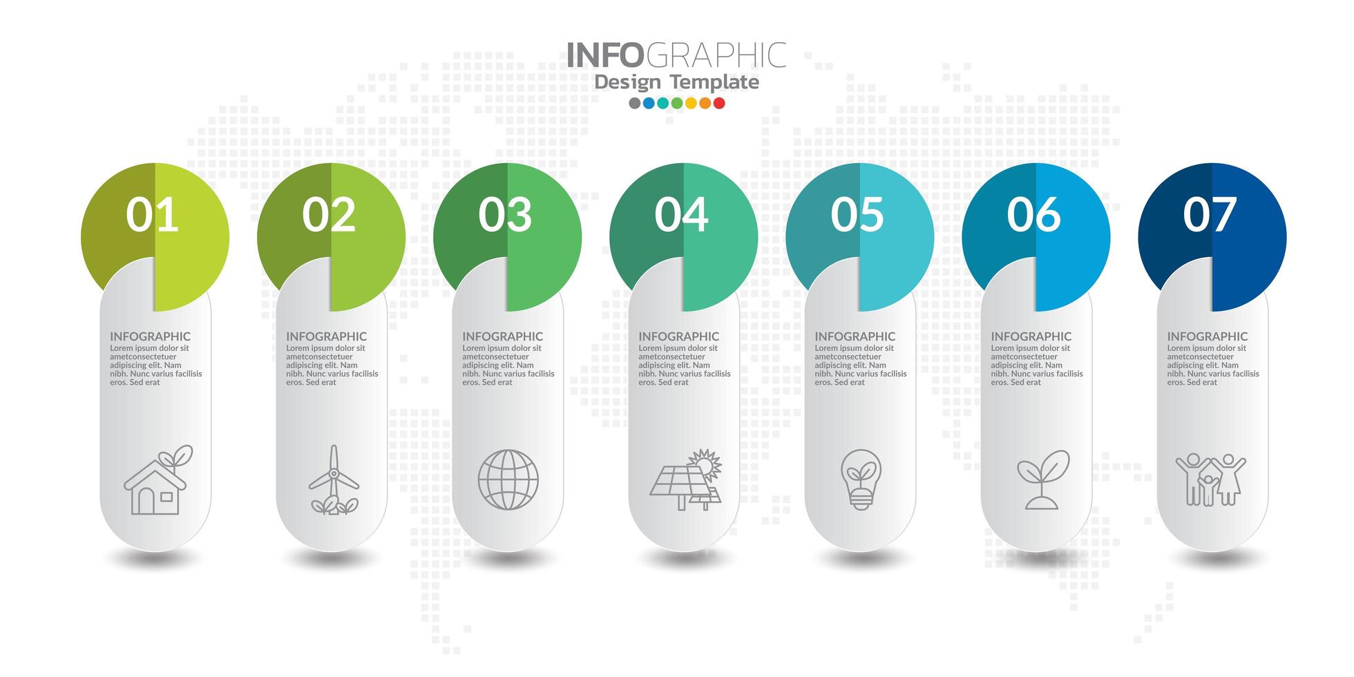 éléments infographiques pour le contenu, diagramme, organigramme, étapes, parties, chronologie, flux de travail, graphique. vecteur