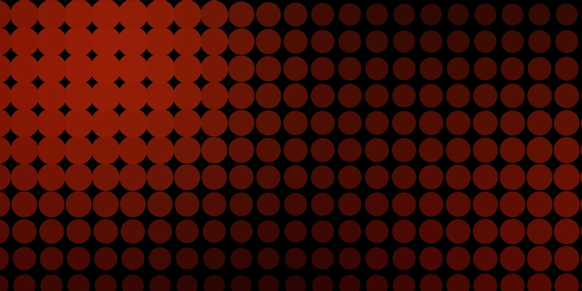 toile de fond de vecteur rouge foncé avec des cercles.