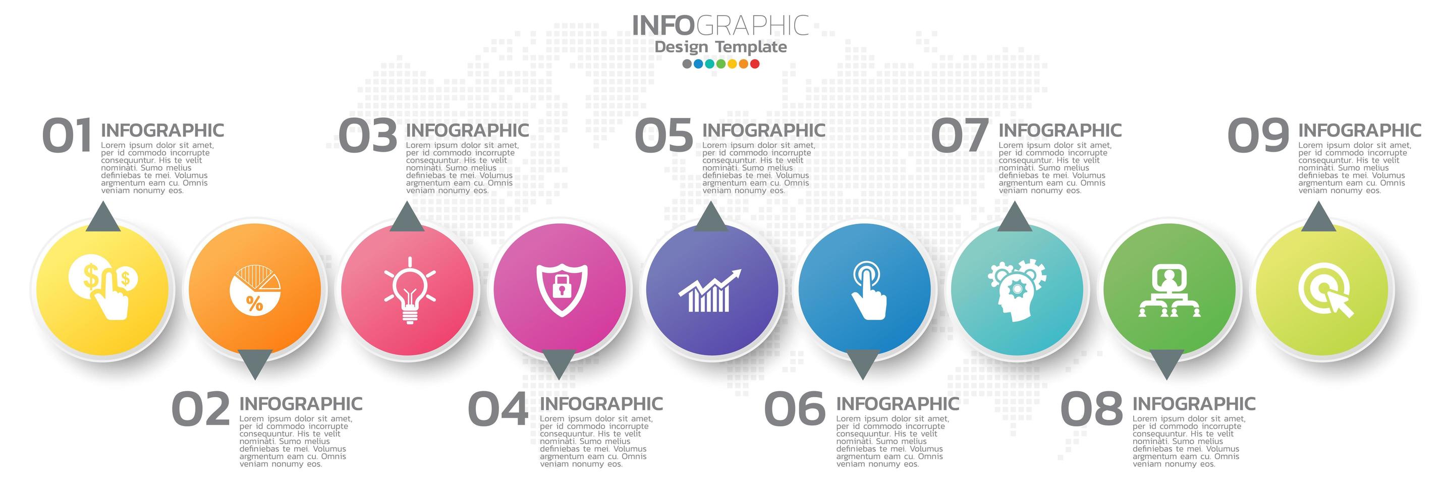 éléments infographiques pour le contenu, diagramme, organigramme, étapes, parties, chronologie, flux de travail, graphique. vecteur