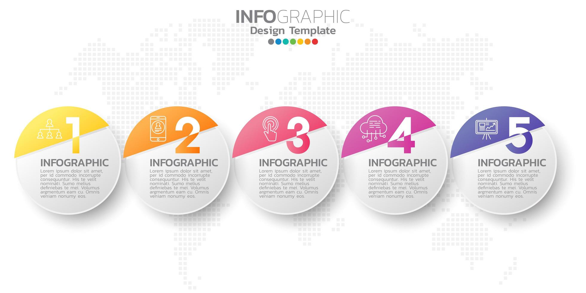 éléments infographiques pour le contenu, diagramme, organigramme, étapes, parties, chronologie, flux de travail, graphique. vecteur