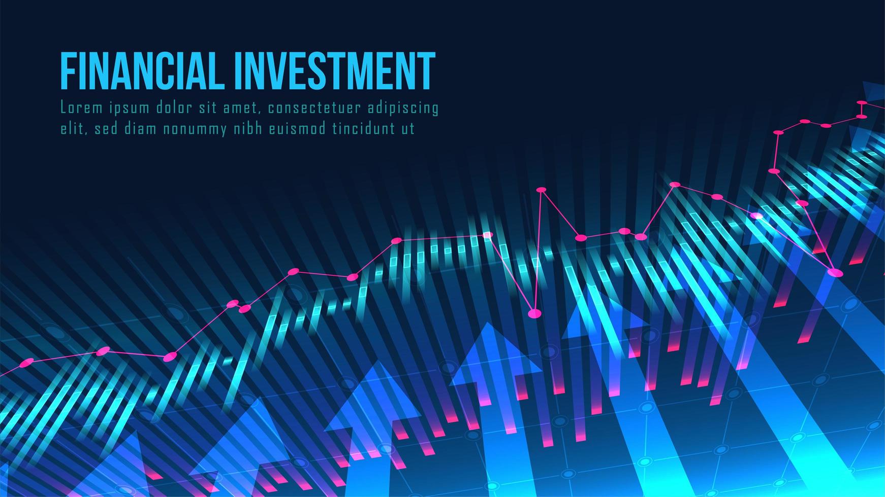 graphique boursier ou de trading forex vecteur