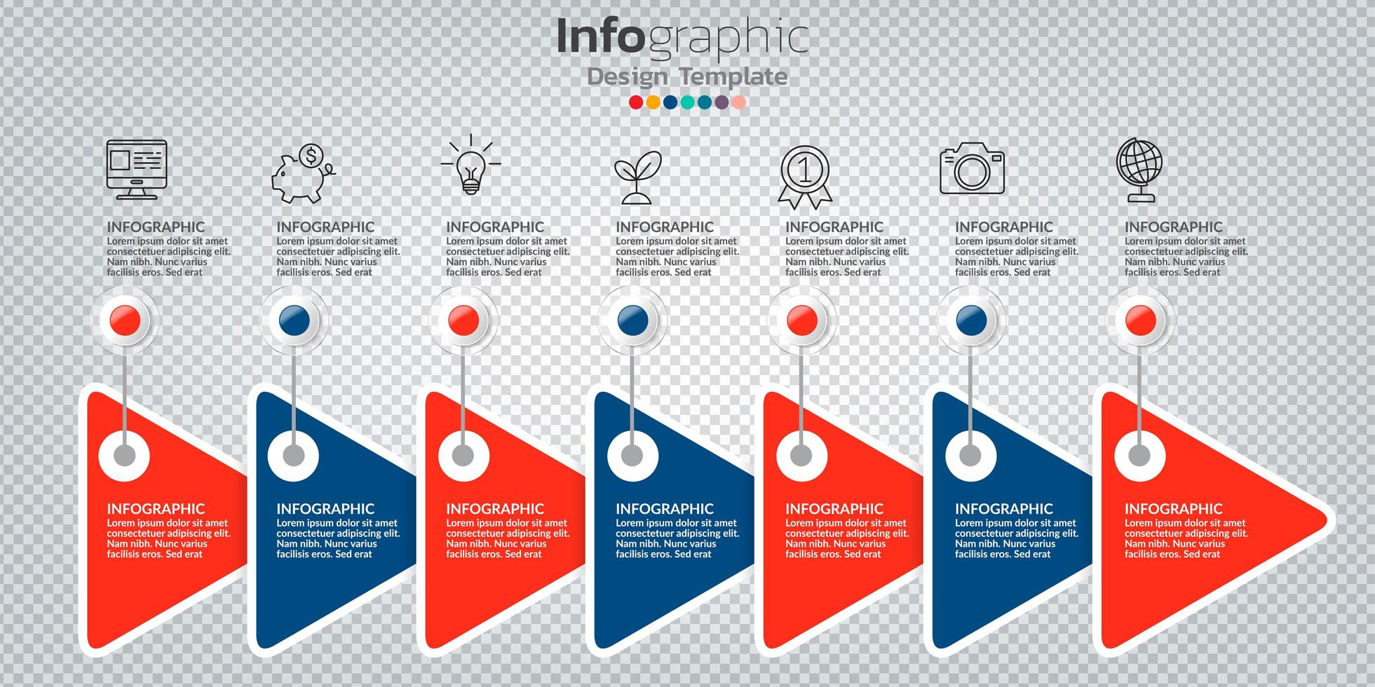 infographie dans le concept d'entreprise avec 8 options, étapes ou processus. vecteur