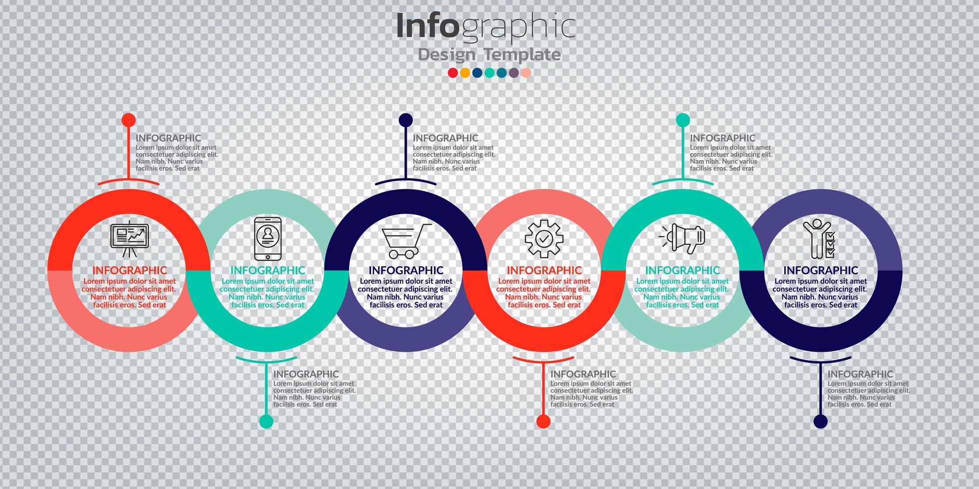 infographie dans le concept d'entreprise avec 8 options, étapes ou processus. vecteur