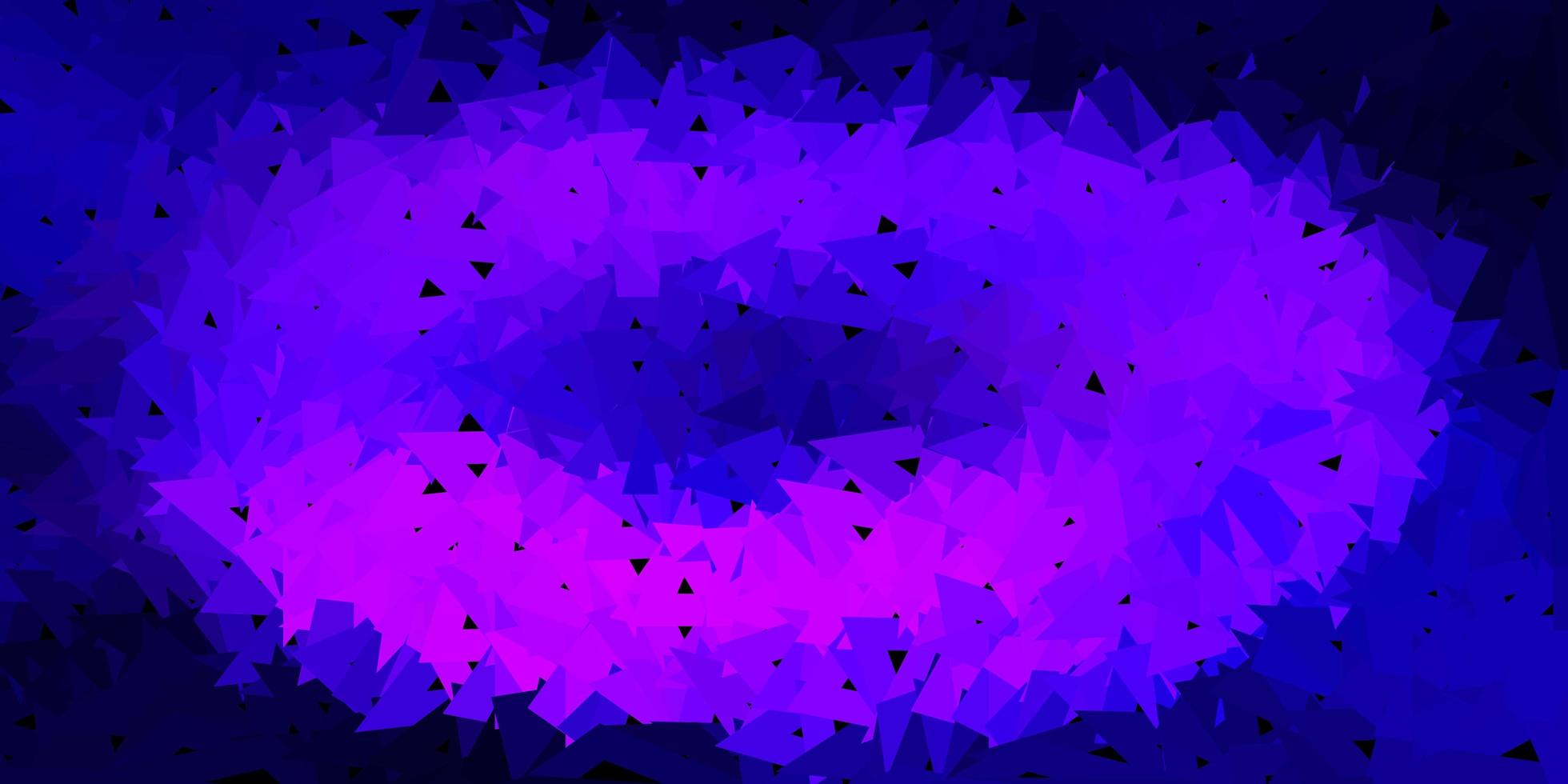 modèle de triangle abstrait vecteur violet clair, rose.