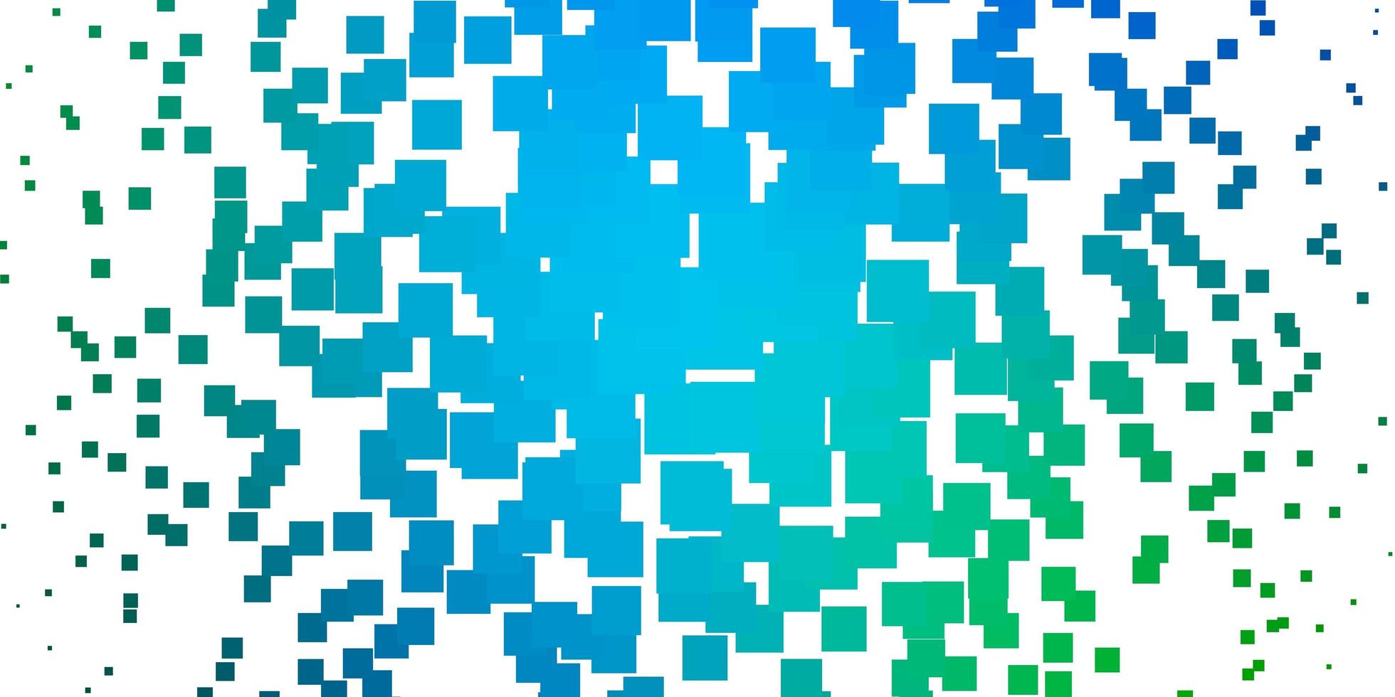 modèle vectoriel bleu clair, vert dans un style carré.