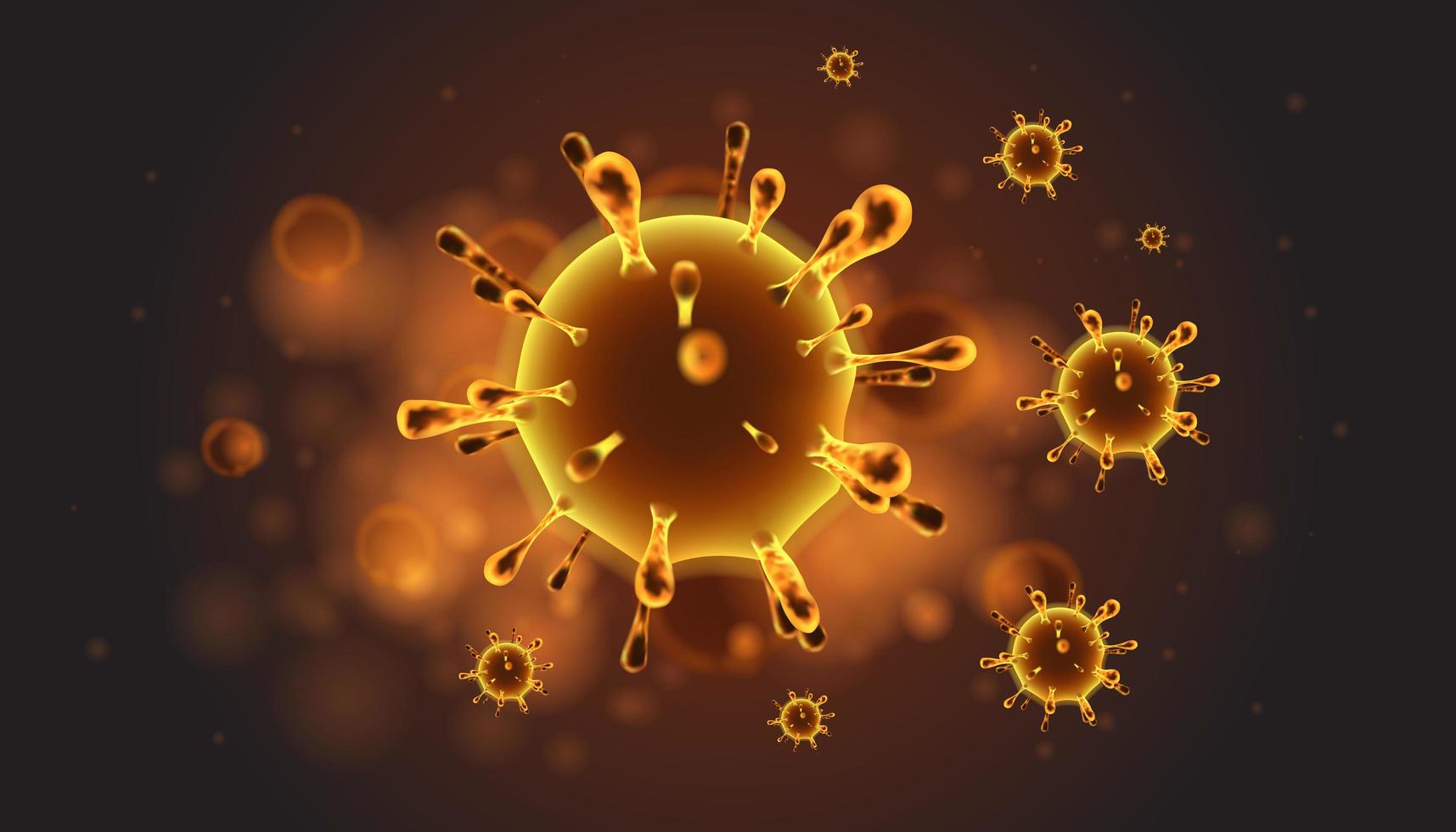 Abstrait du virus coronavirus vecteur