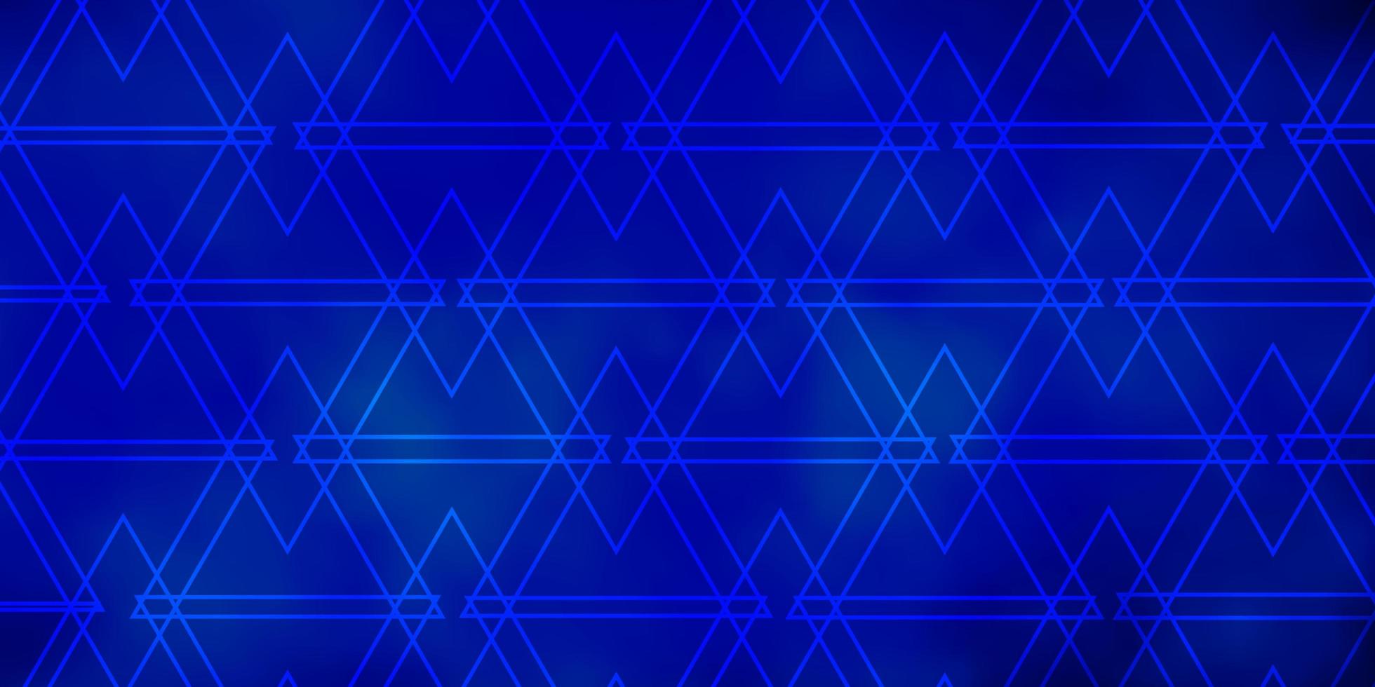 disposition de vecteur bleu foncé avec des lignes, des triangles.