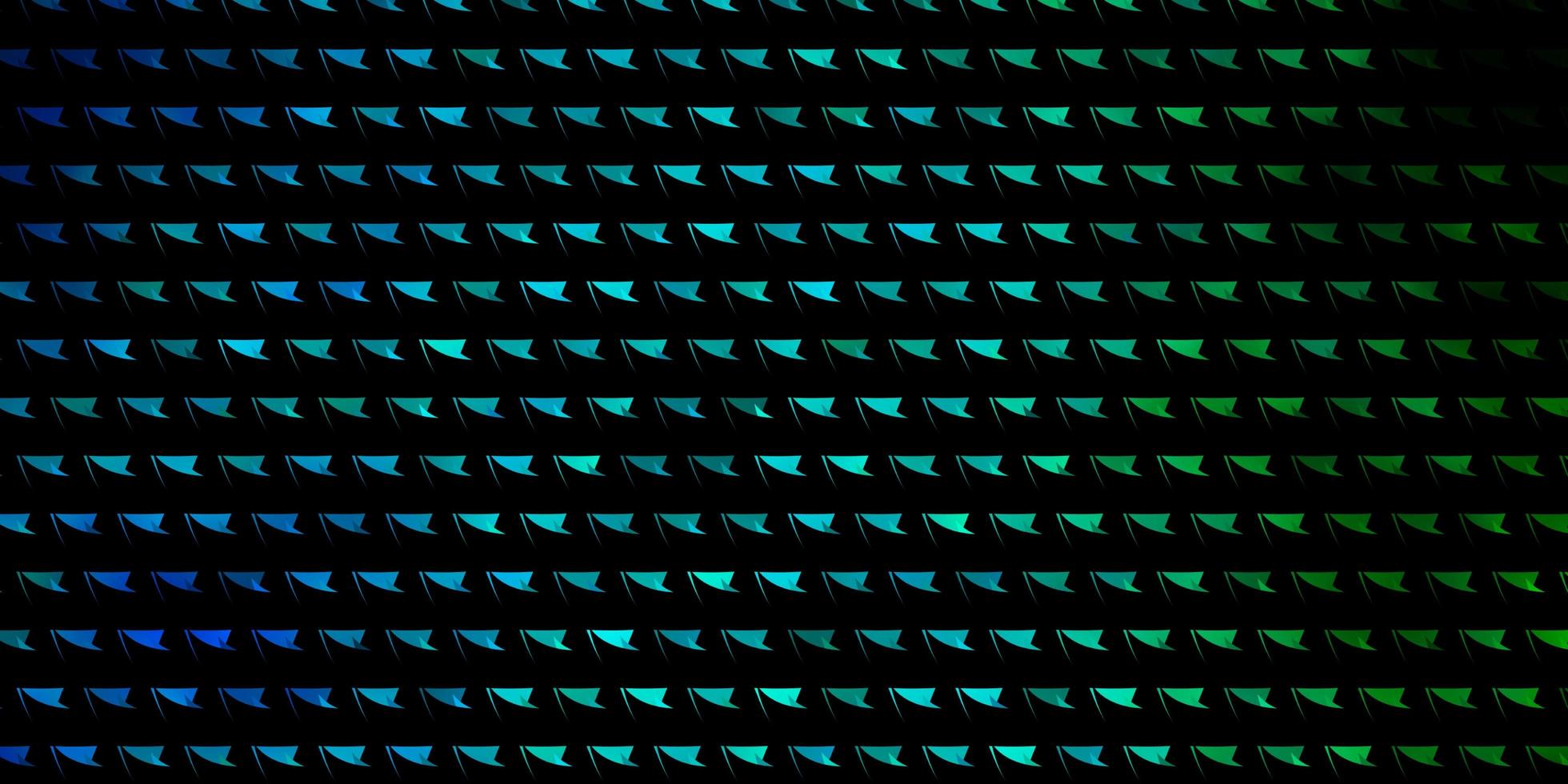 disposition de vecteur bleu clair, vert avec des lignes, des triangles.