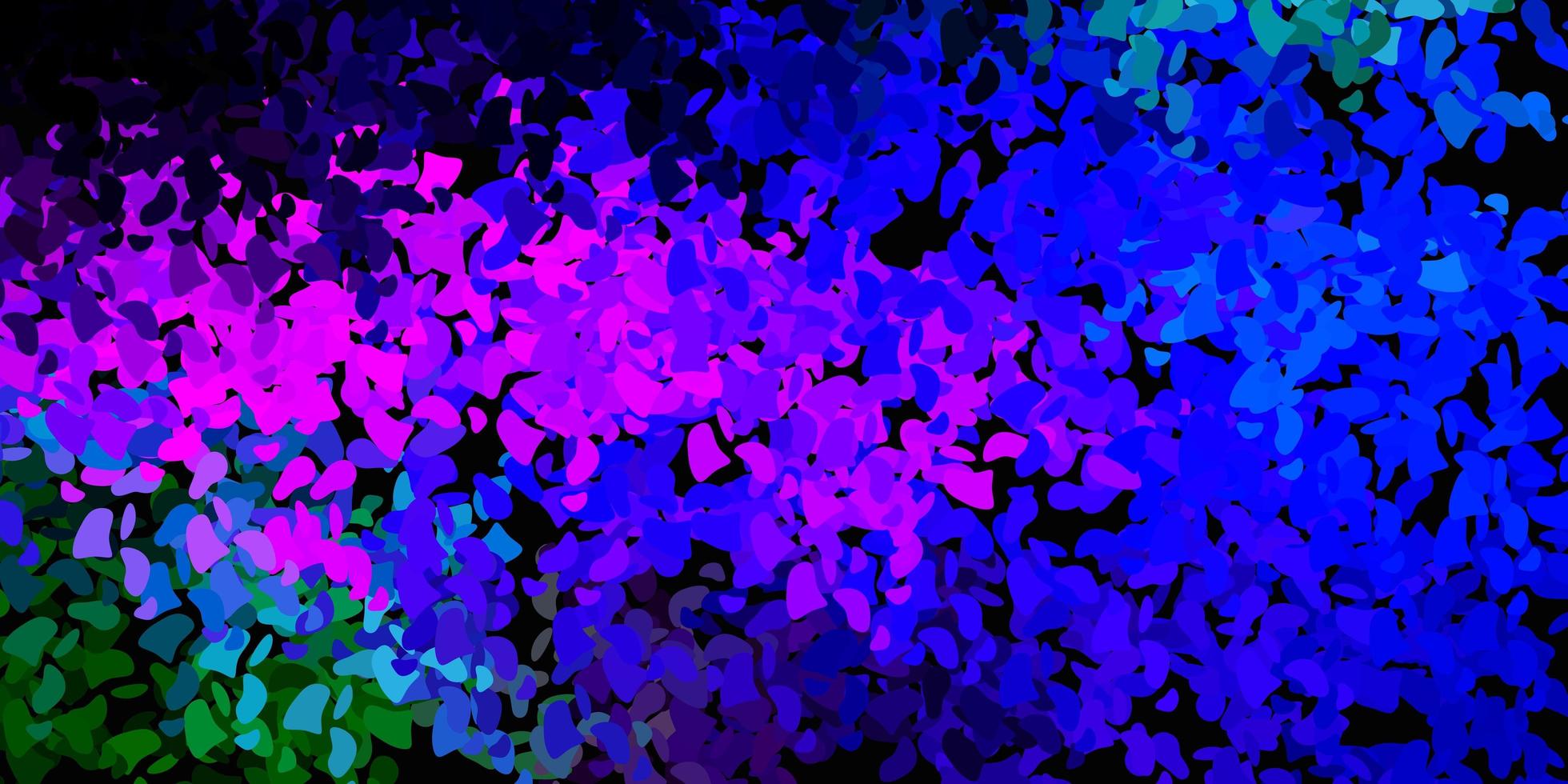 modèle de vecteur multicolore sombre avec des formes abstraites
