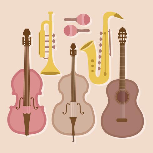 Instruments de musique de vecteur