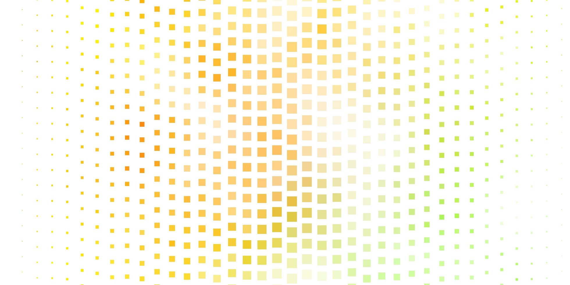modèle vectoriel vert clair, jaune dans un style carré.