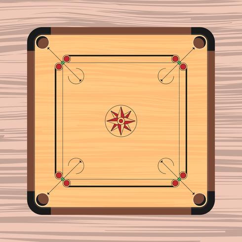 illustration de planche de carrom vecteur