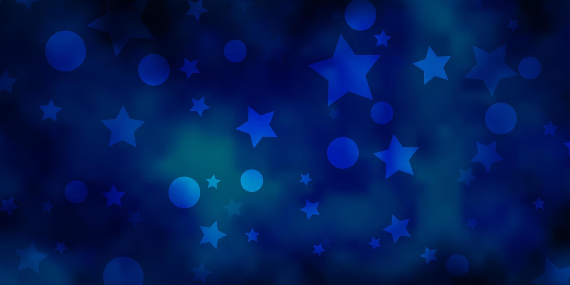 modèle vectoriel bleu clair avec des cercles, des étoiles.