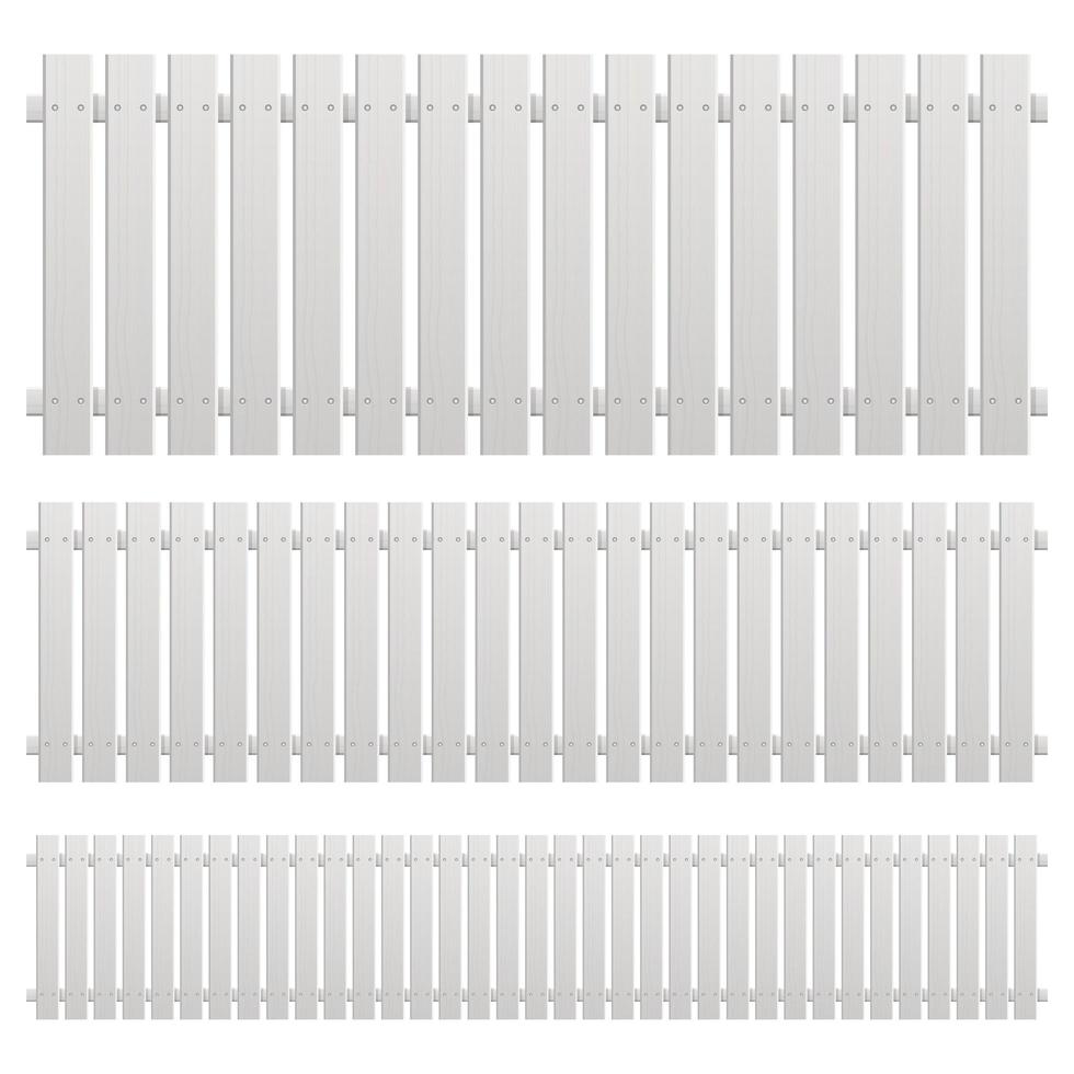 illustration de conception de vecteur de clôture en bois isolé sur fond