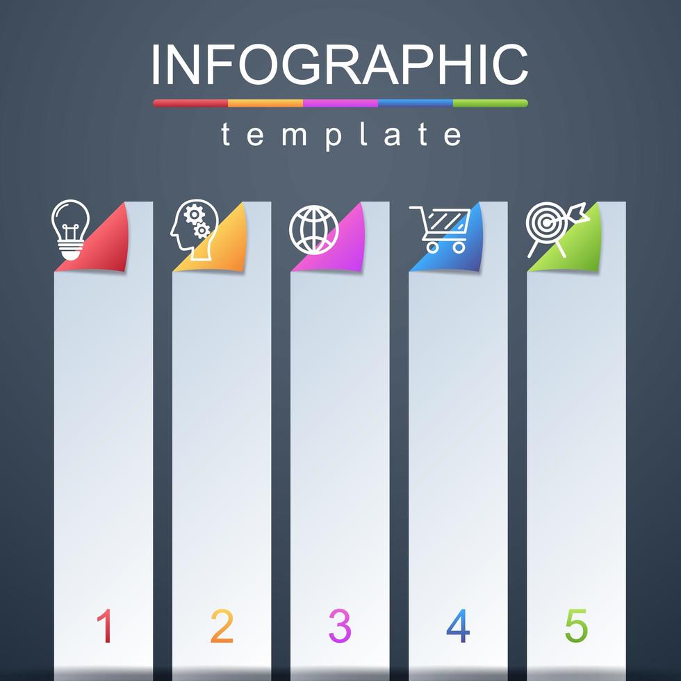 modèle d'entreprise et d'affaires infographique moderne vecteur