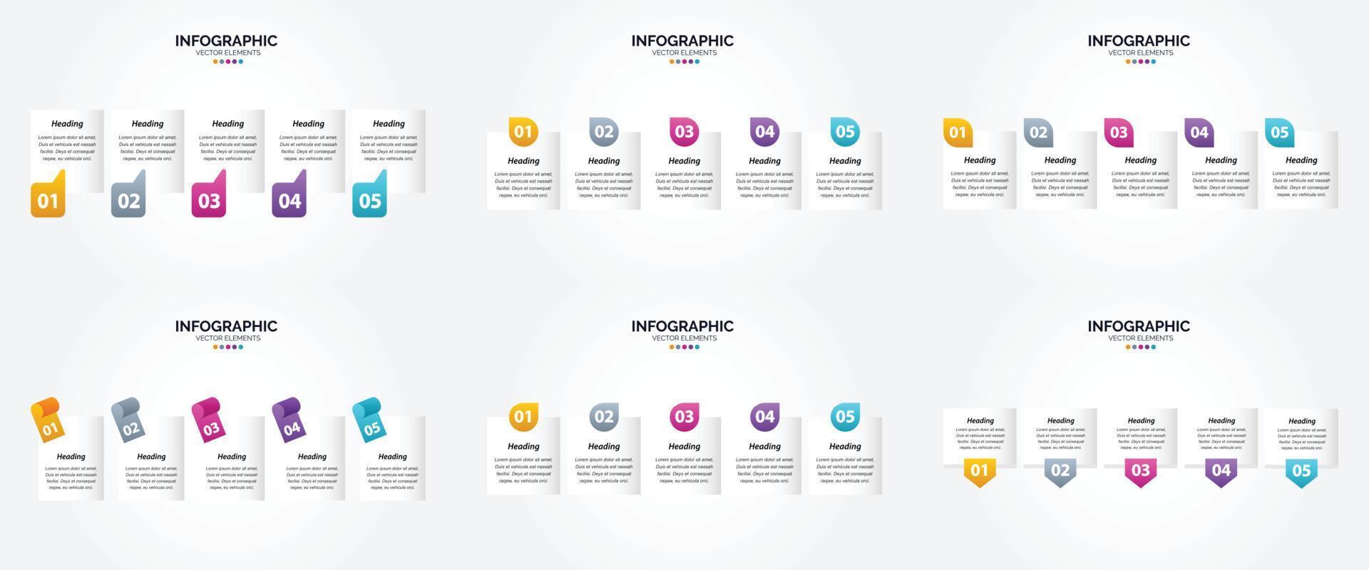 infographie vectorielle de conception plate définie pour la publicité dans les brochures. dépliants. et revues. vecteur