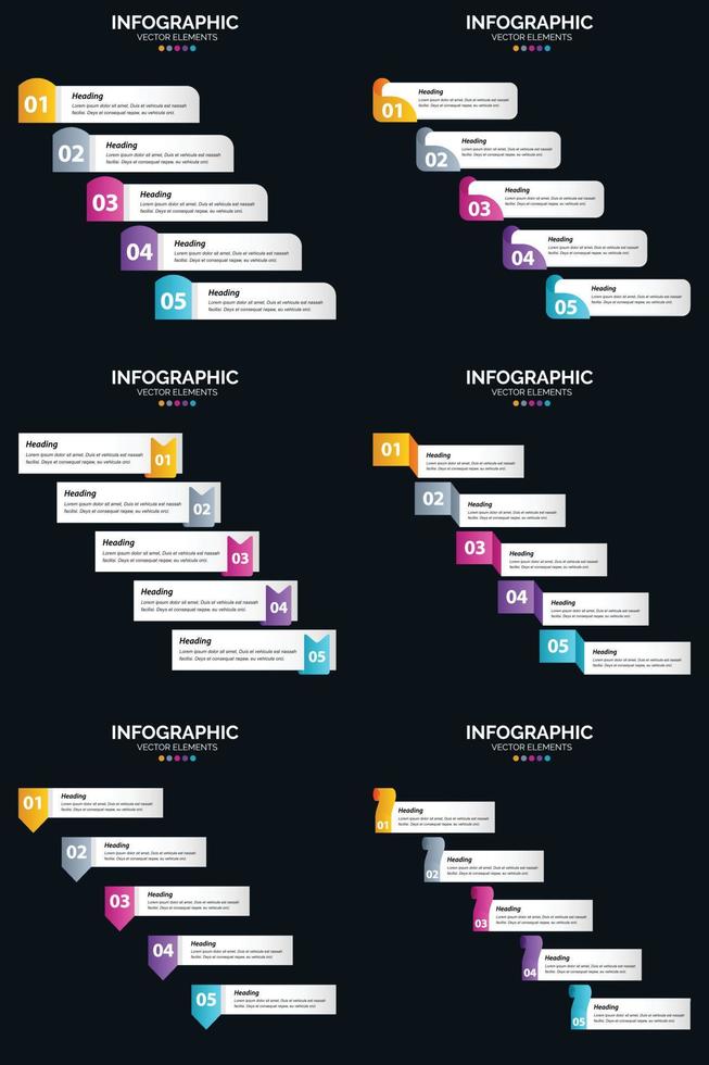 modèle de diapositive de présentation comportant des infographies vectorielles et des diagrammes de cycle vecteur