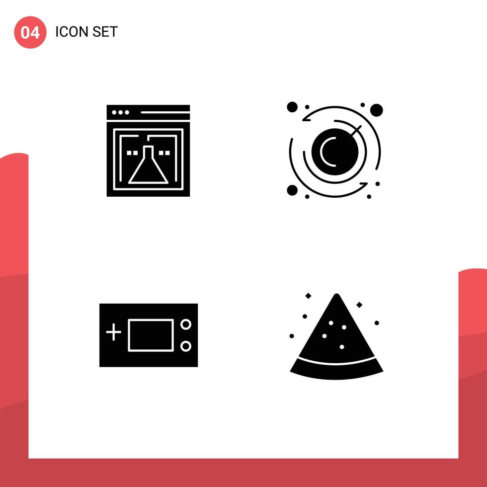 icônes créatives signes et symboles modernes de flacon gameboy technologie de minuterie web éléments de conception vectoriels modifiables vecteur