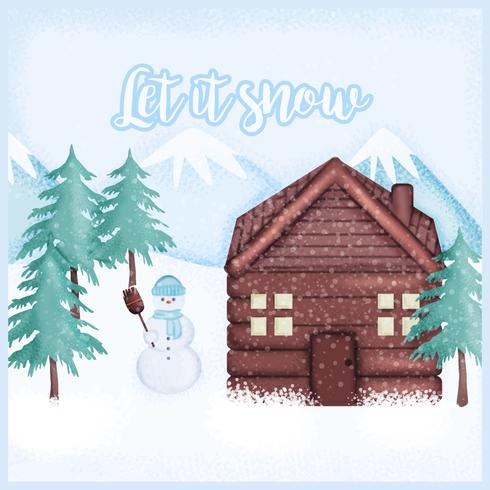 Illustration d'hiver Vector