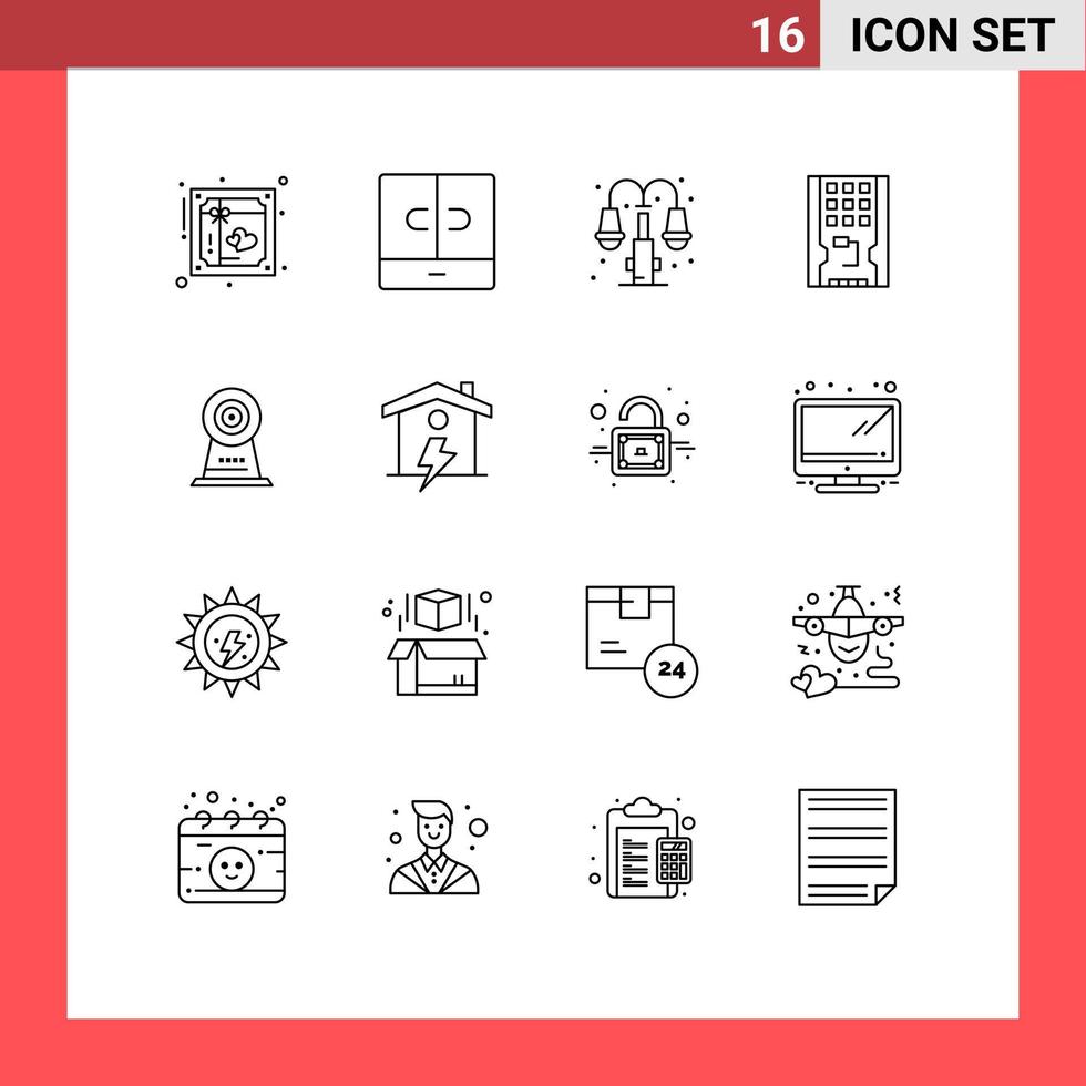 pack d'interface utilisateur de 16 contours de base d'éléments de conception vectoriels modifiables de bloc de disque intérieur de matériel ssd vecteur