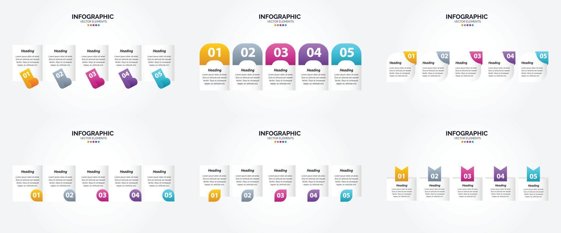 ces infographies d'illustration vectorielle sont idéales pour la publicité dans une brochure. prospectus. ou magazine. vecteur