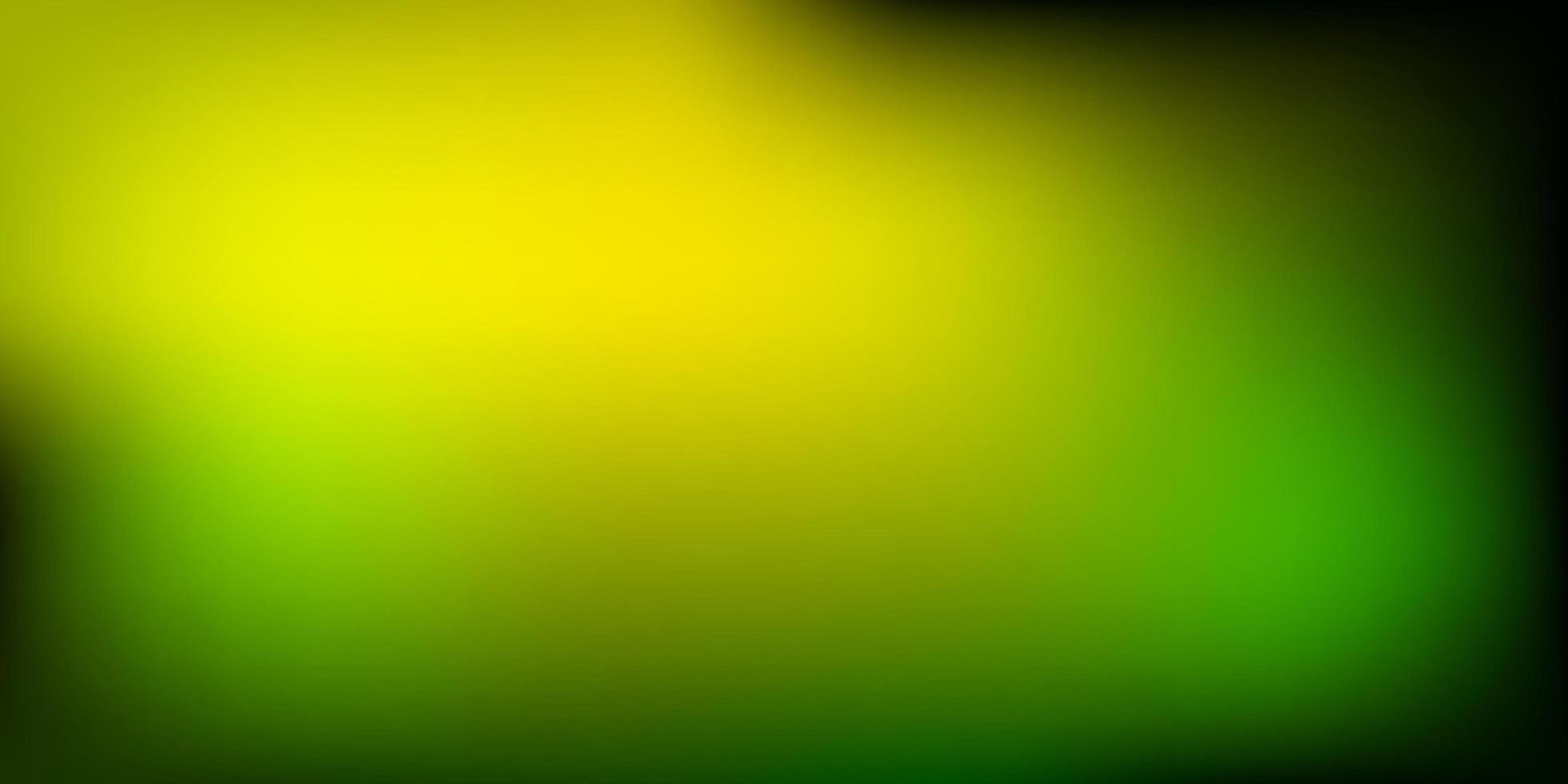 texture de flou de vecteur vert clair, jaune.