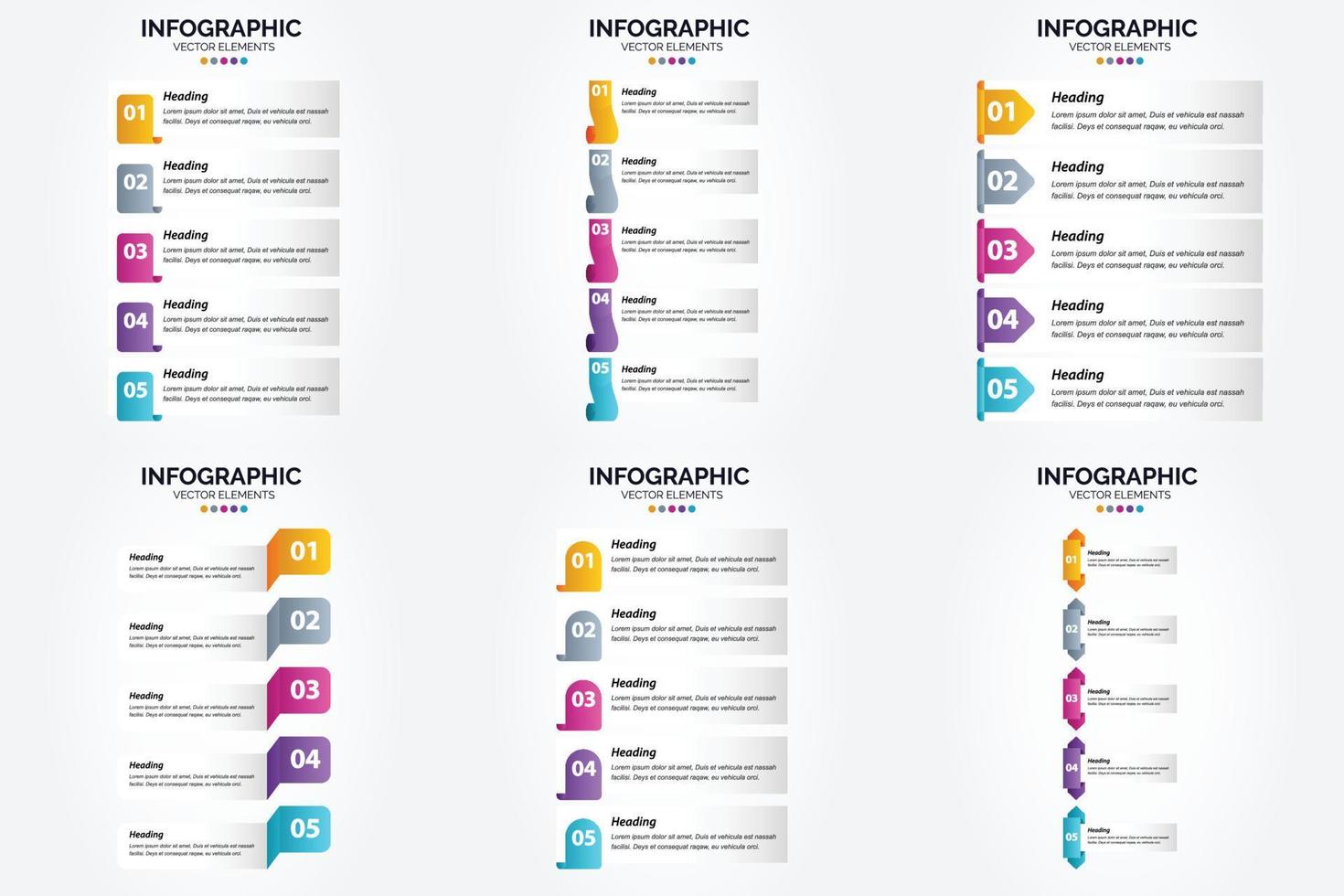 utilisez cet ensemble d'infographies vectorielles pour faire de la publicité dans une brochure. prospectus. ou magazine. vecteur