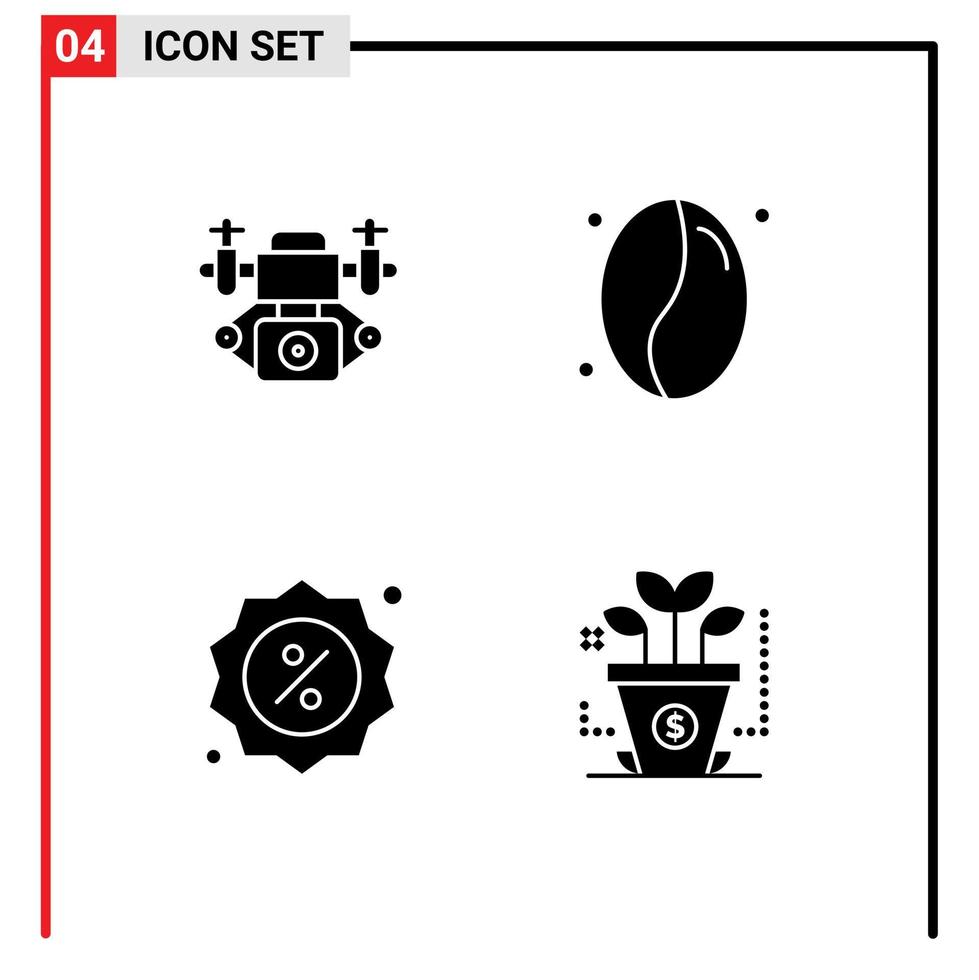 pack d'icônes vectorielles stock de signes et symboles de ligne pour l'action shop coffee badge investissement éléments de conception vectoriels modifiables vecteur