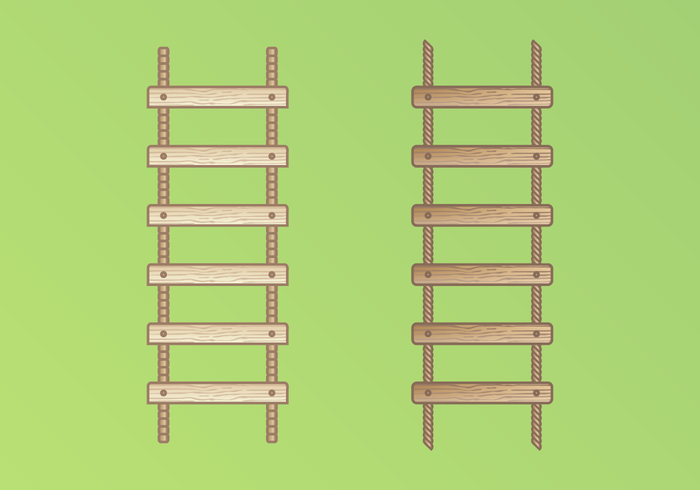 Illustration d'échelle de corde vecteur