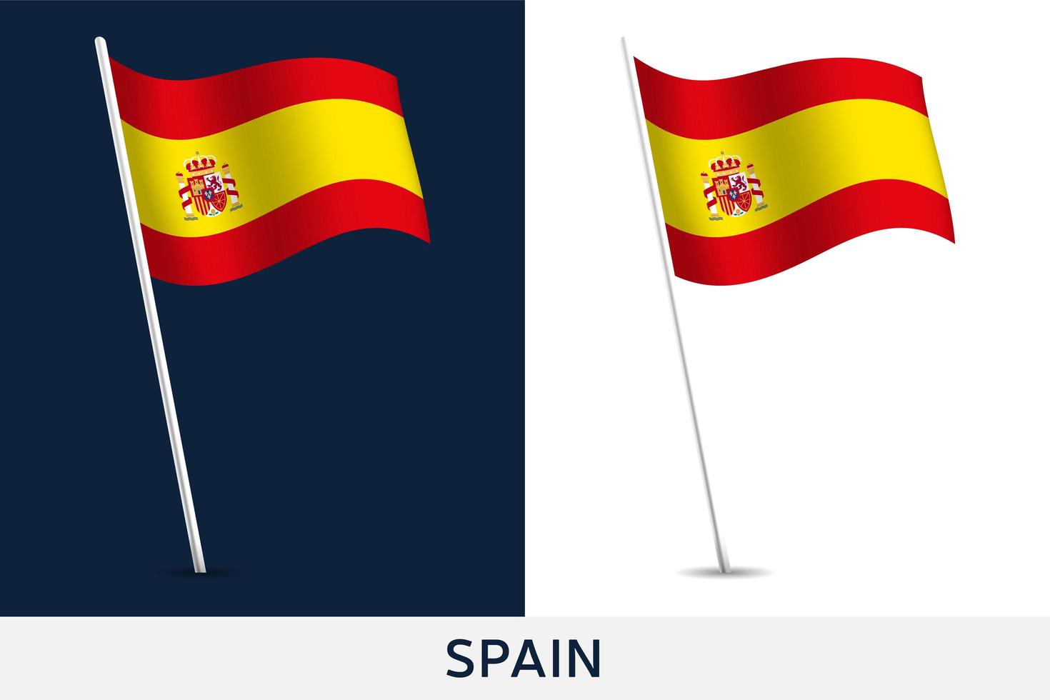 drapeau de vecteur d'Espagne