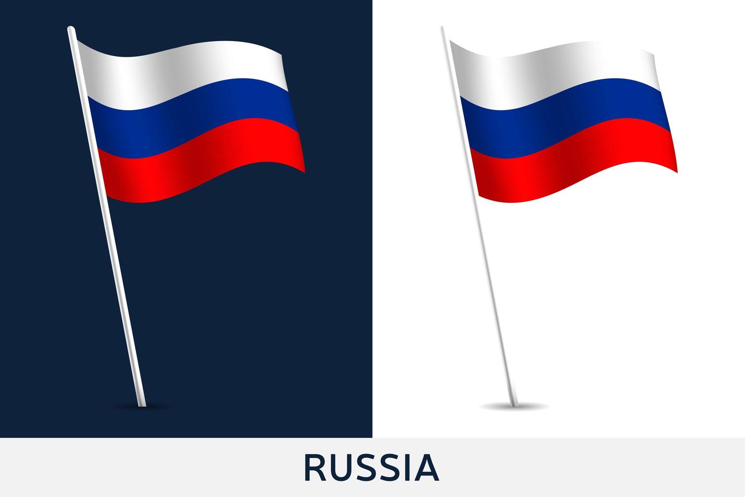 drapeau de vecteur de russie