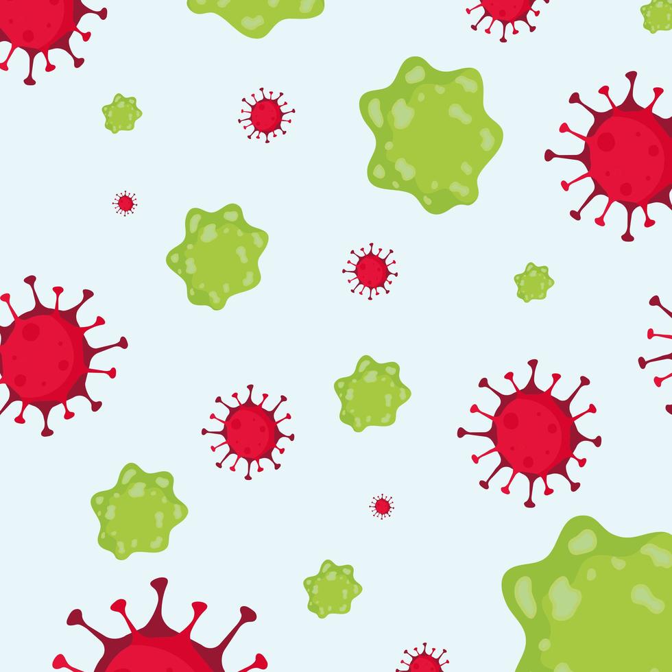 fond de modèle de pandémie de particules covid19 vecteur