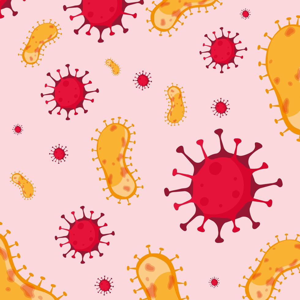 fond de modèle de pandémie de particules covid19 vecteur