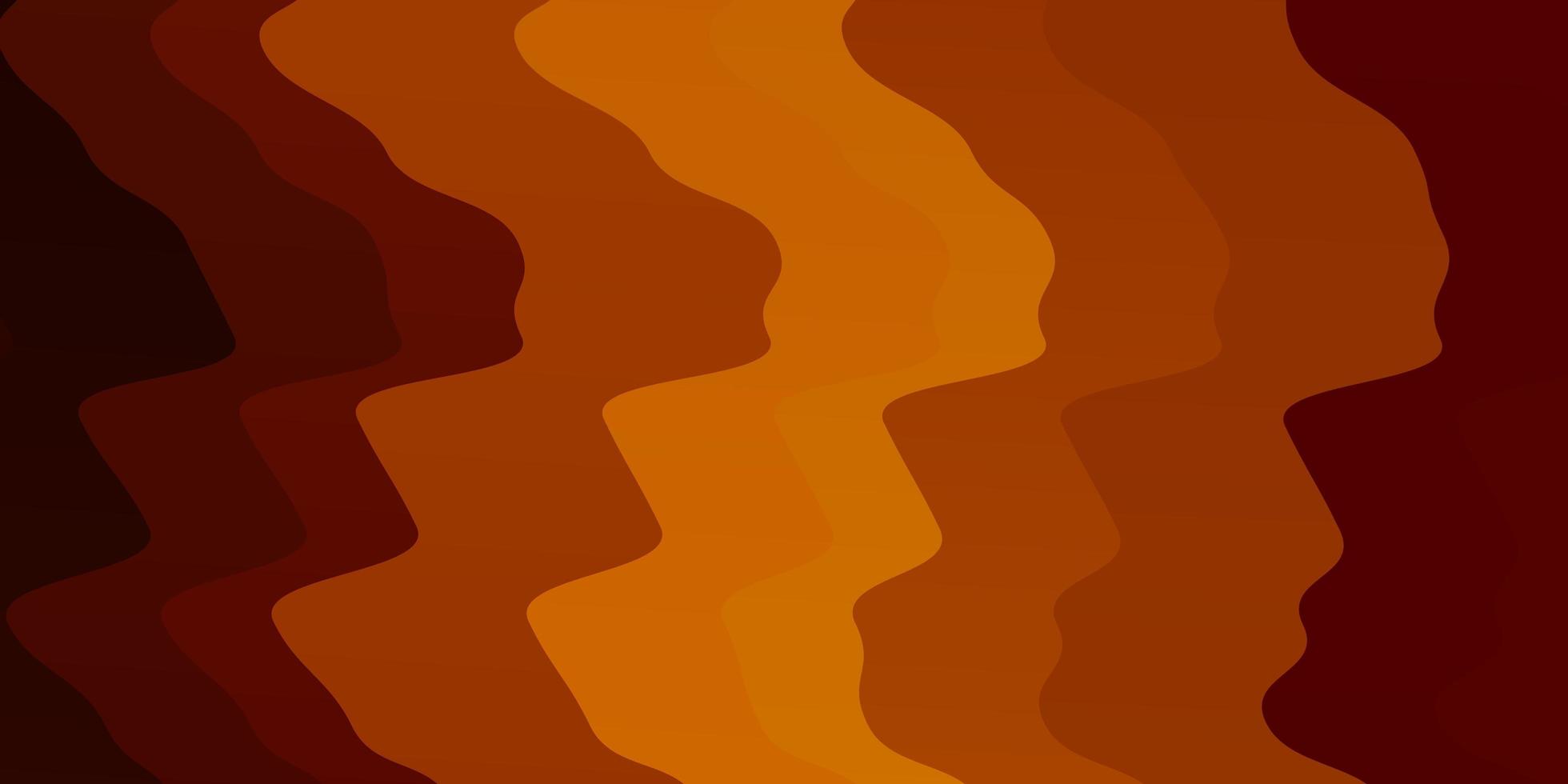 toile de fond de vecteur orange foncé avec des courbes.