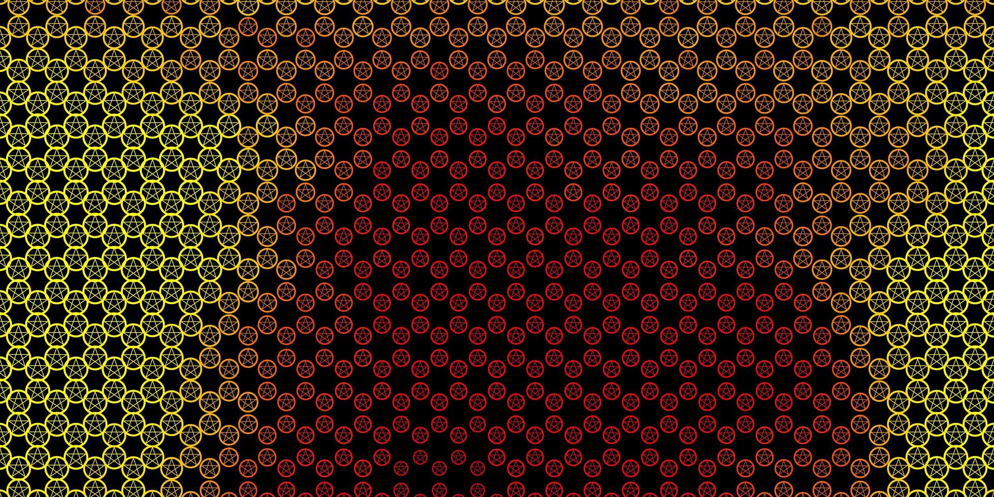 texture de vecteur rouge et jaune foncé avec des symboles de religion.