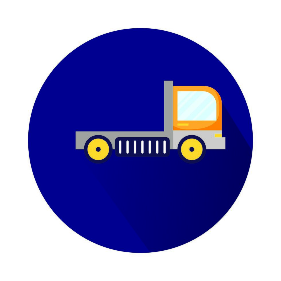 icône isolé de service de livraison de camion vecteur