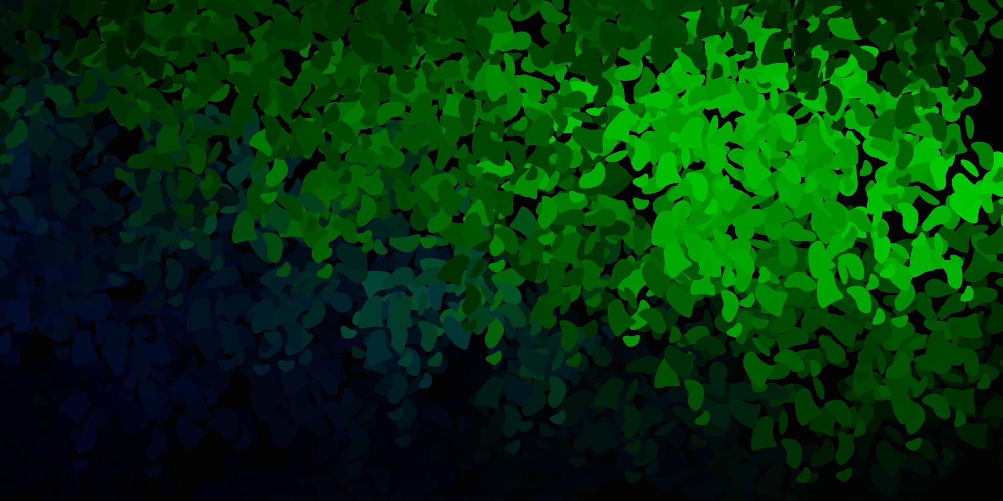 texture de vecteur vert foncé avec des formes de memphis.