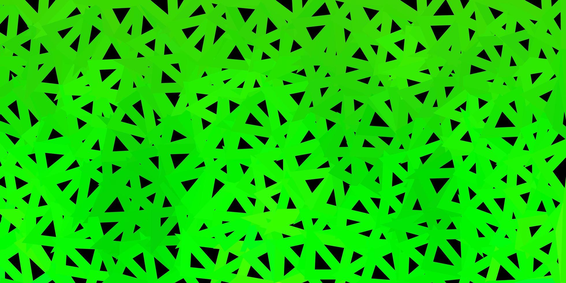modèle de triangle abstrait vecteur vert foncé.