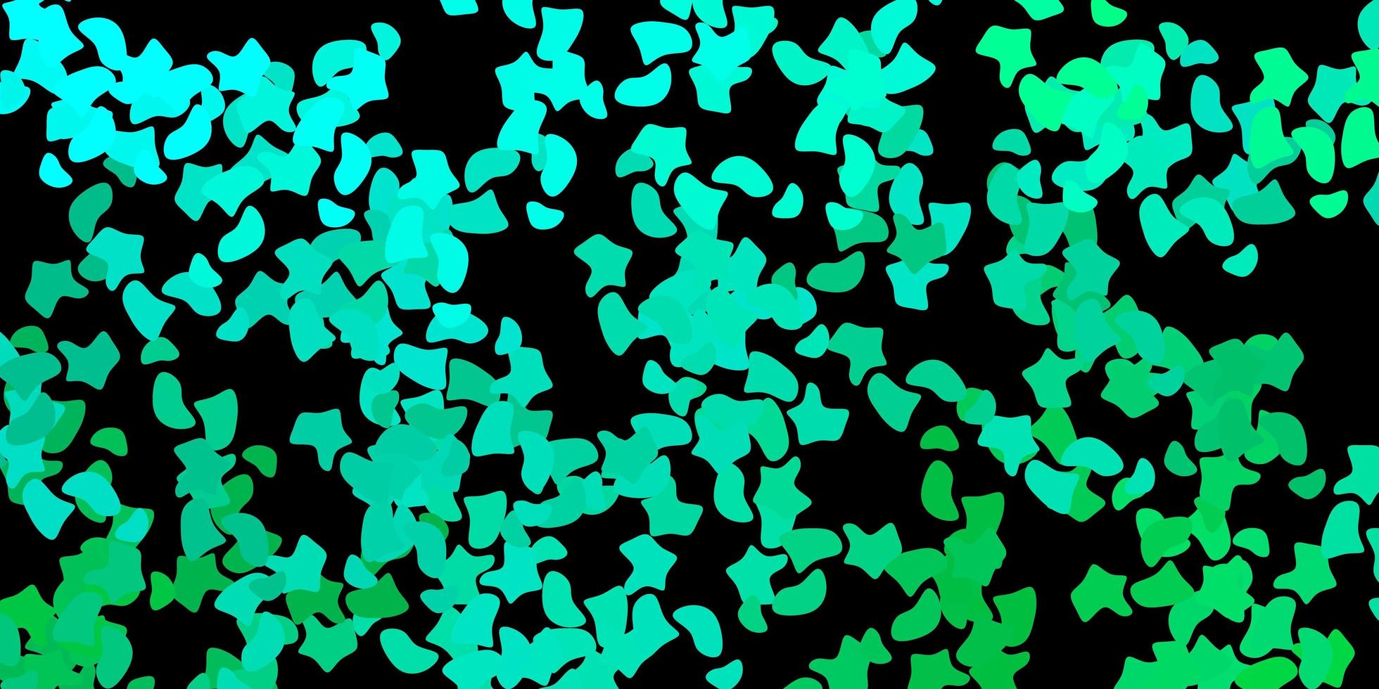 modèle vectoriel vert foncé avec des formes abstraites.