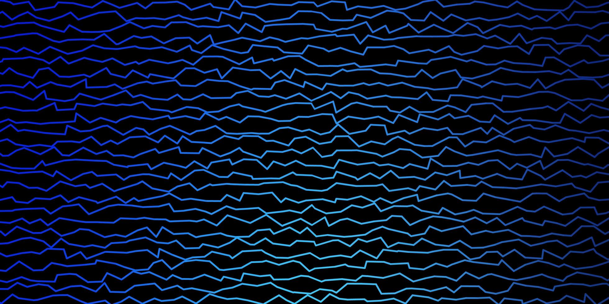 modèle vectoriel bleu foncé avec des lignes tordues.