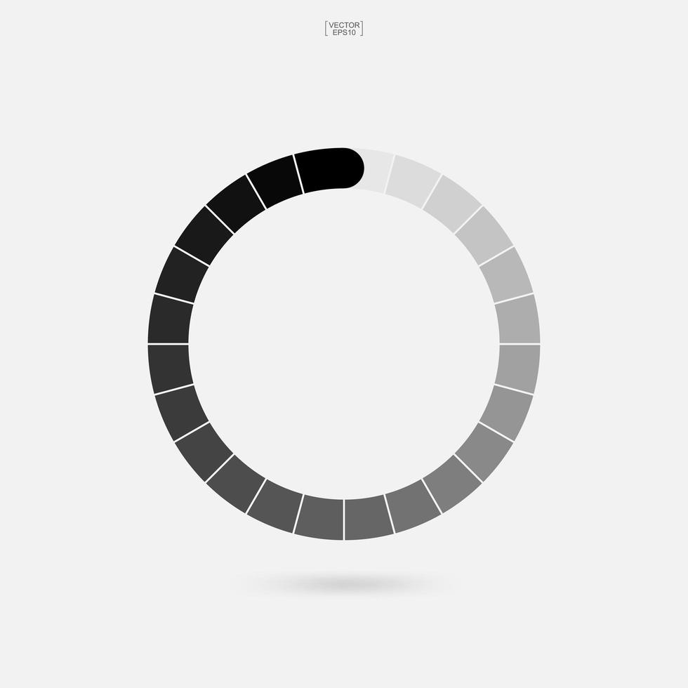 symbole de chargement. icône de spinner abstraite pour la conception de pages Web. vecteur. vecteur